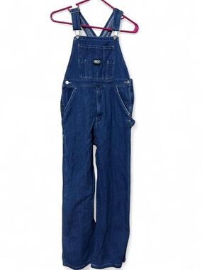 Key Denim Overalls in Dark Blue